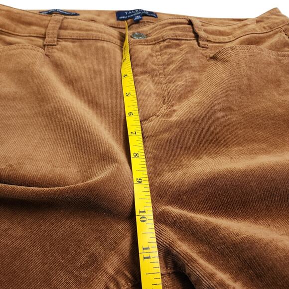 Talbots Womens High Waist Straight Leg Corduroy Pants Plus Size 14W Stretch Soft - Picture 11 of 13
